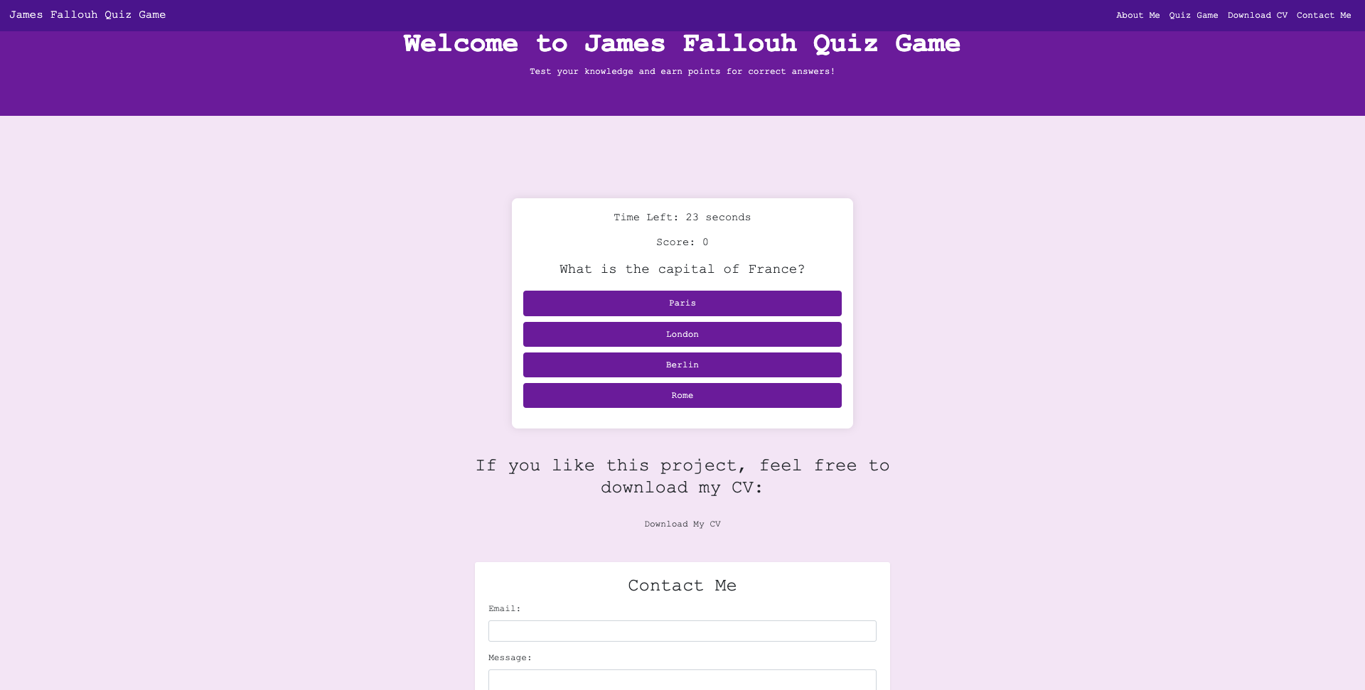 Quiz Game